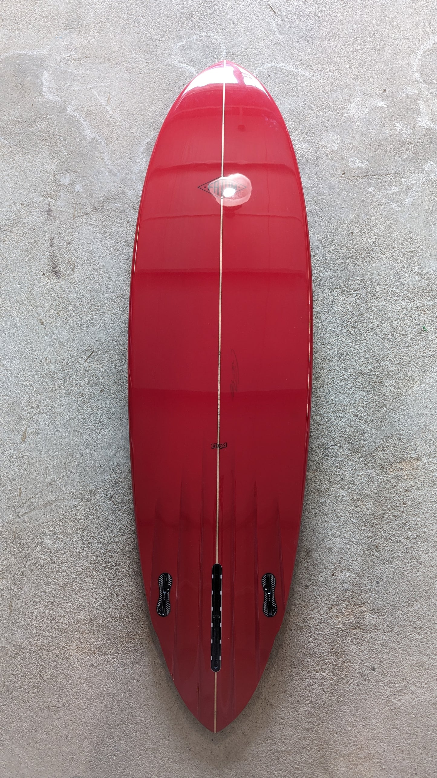 Fatum Floyd 6'8 Red Tint with Channels SIngle or Twin