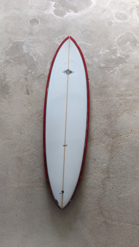 Fatum Floyd 6'8 Red Tint with Channels SIngle or Twin