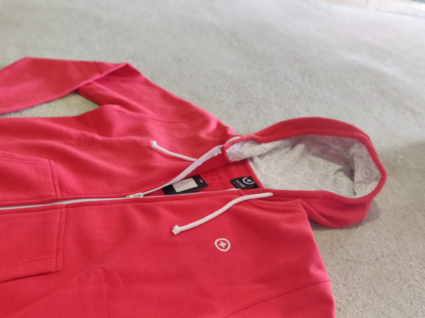 Fatum Ladies Surfcheck Hoodie - Chilli Red