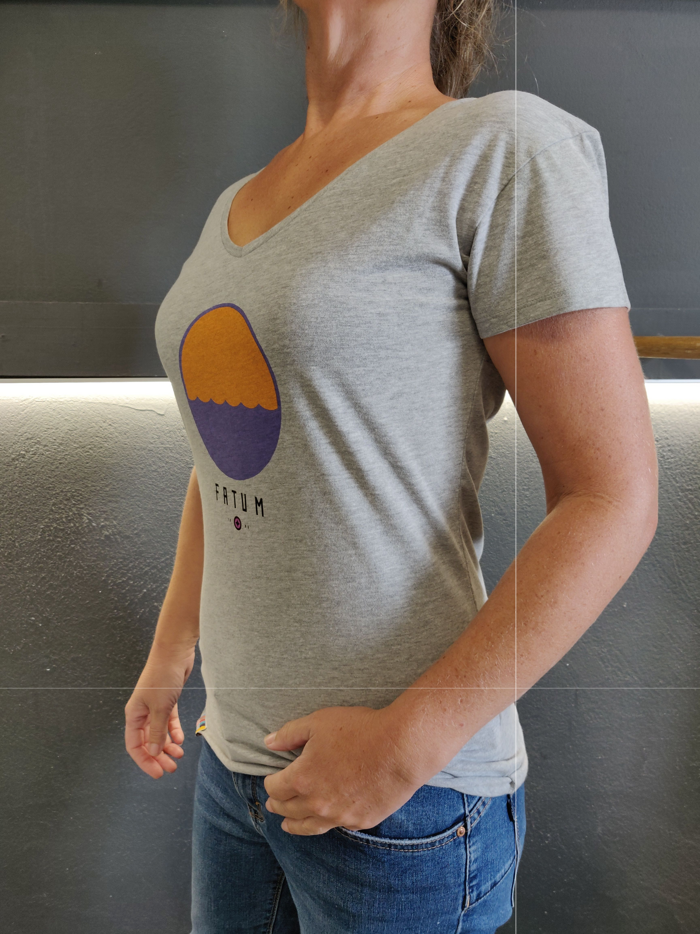 Fatum Ladies Telescope T-Shirt - Grey
