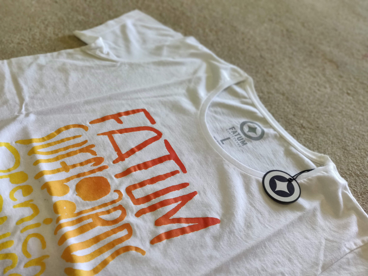 Fatum Ladies Watercolour T-shirt - White