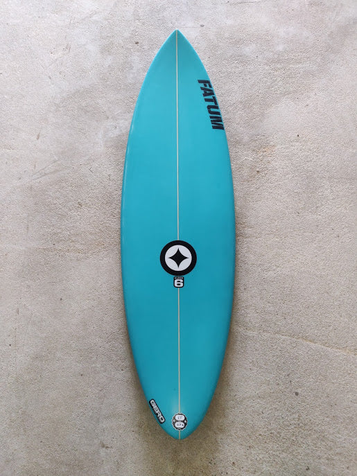 Fatum Super Six 6'0" - Turquoise Spray
