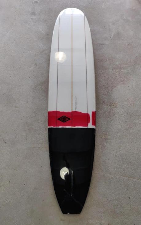 Fatum Majestic 9'2" - Black/Red Stripe Triple Stringer