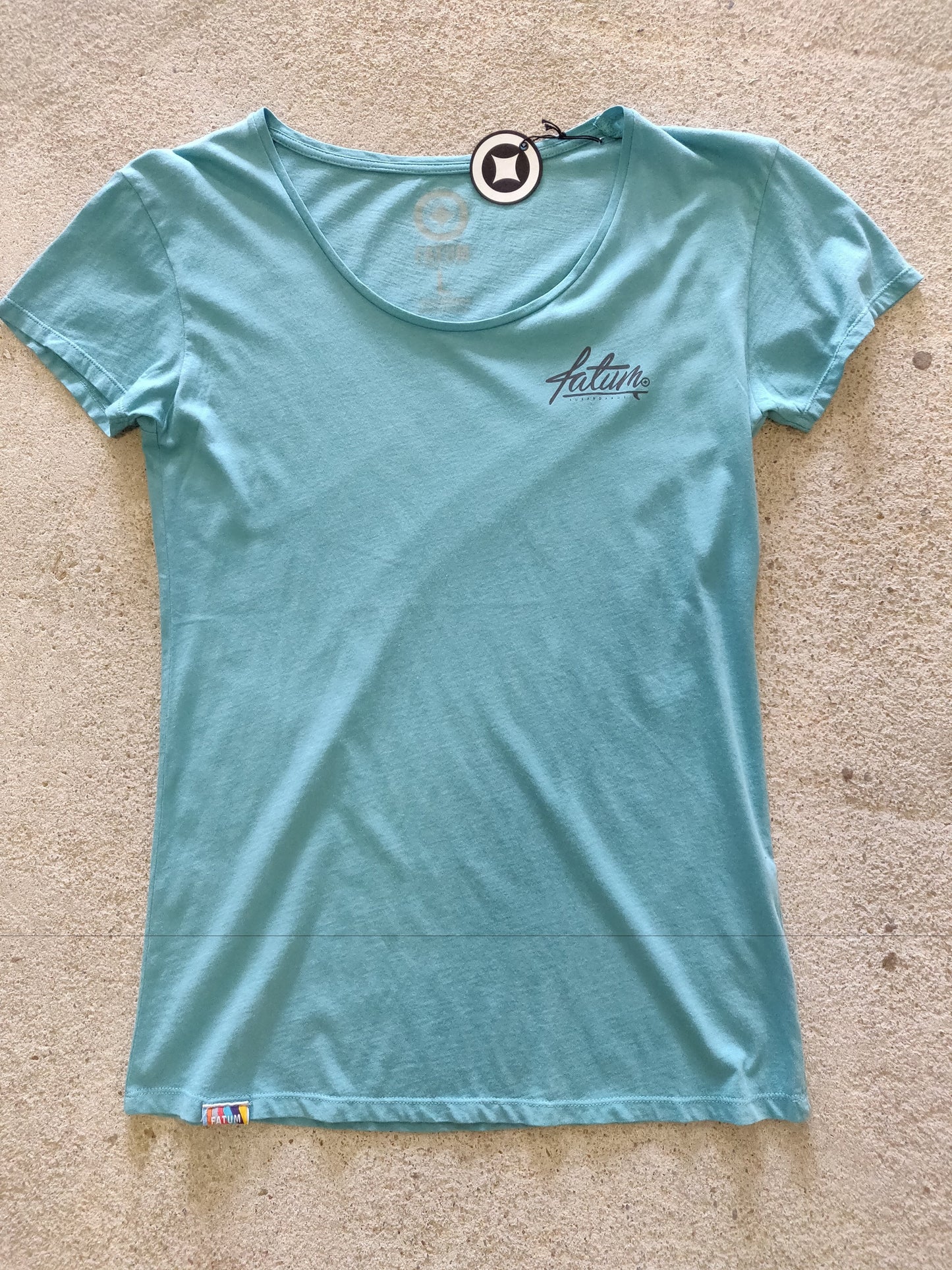Ladies Fancy Pants T-Shirt Aqua Blue
