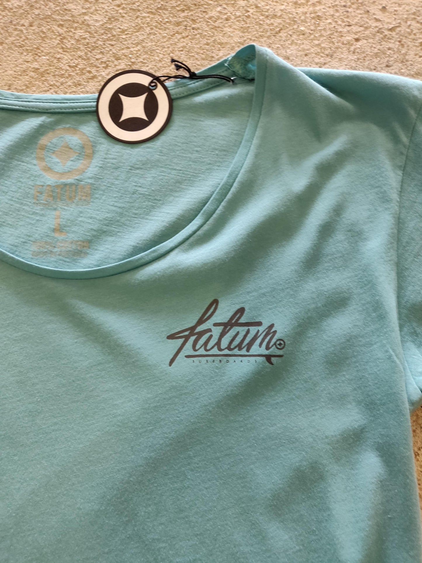 Fatum Ladies Facy Pants T-Shirt - Aqua Blue