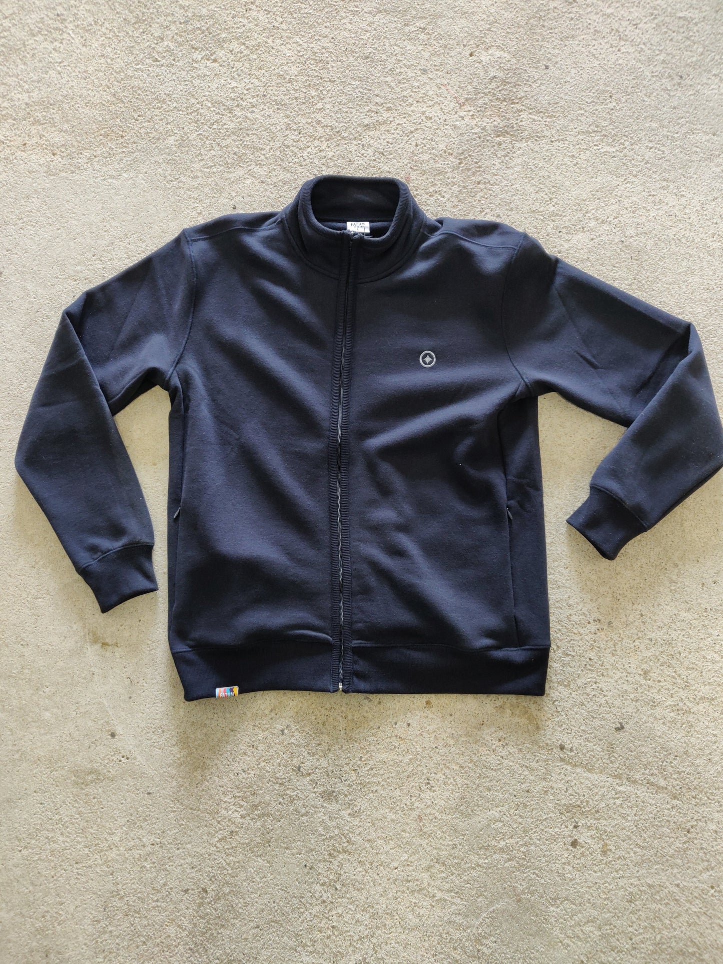 Fatum Ribbon Zipper in Navy Blue