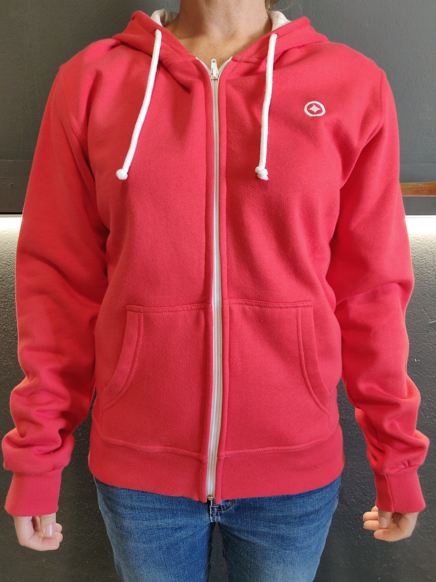 Fatum Ladies Surfcheck Hoodie - Chilli Red