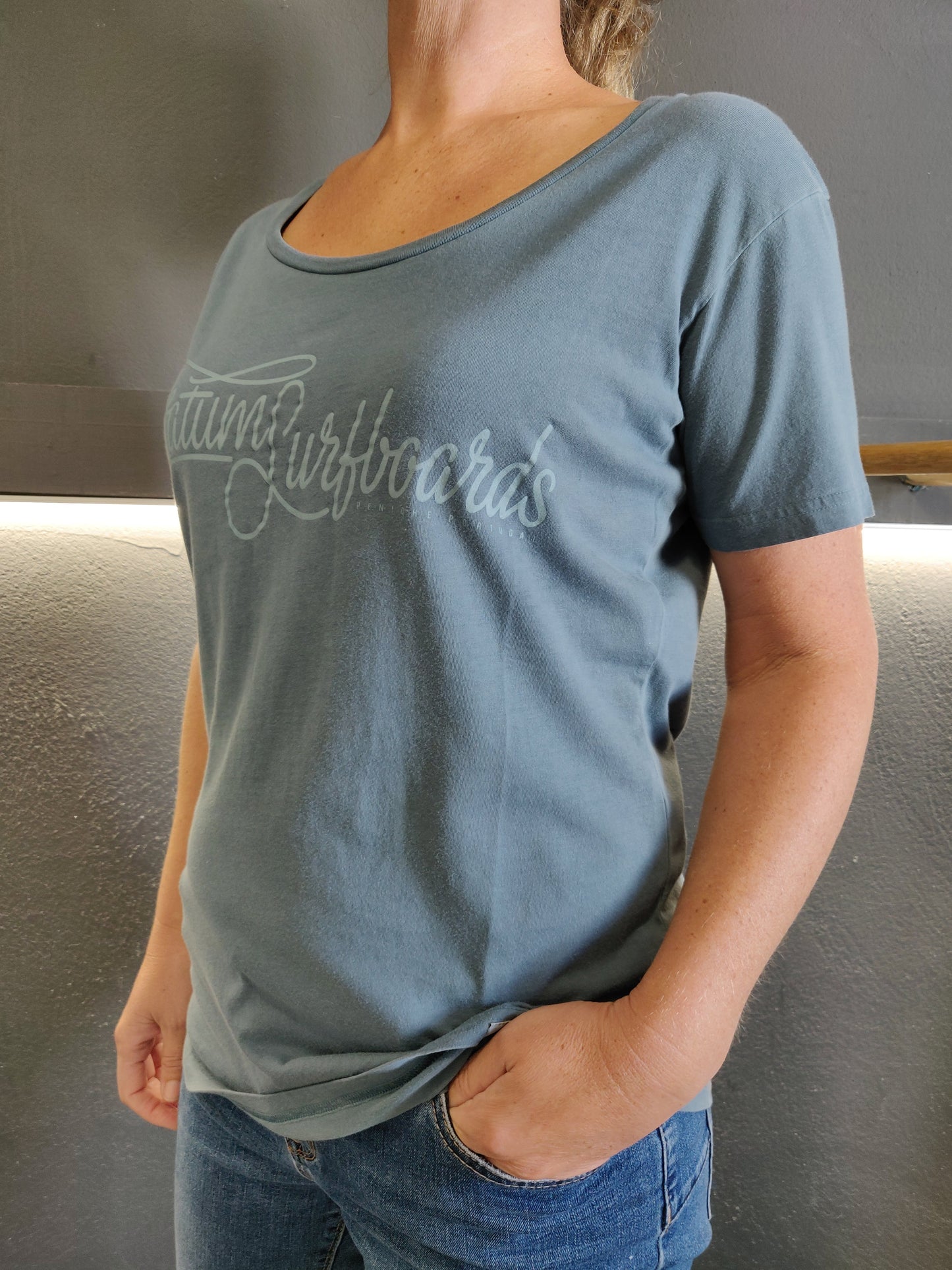 Fatum Ladies Settle T-Shirt - Blue