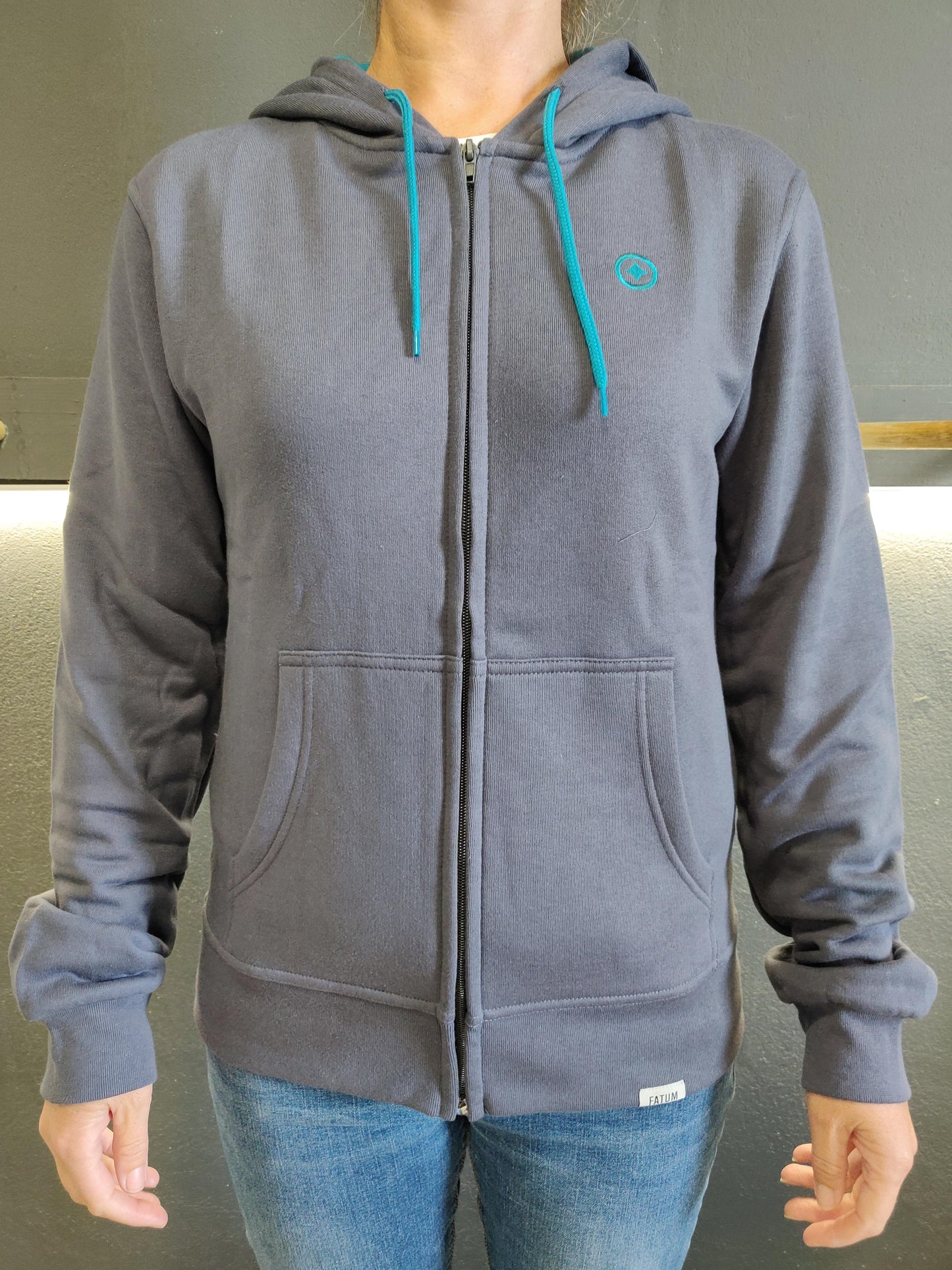 Fatum Ladies Coastal Hoodie - Blue/Grey
