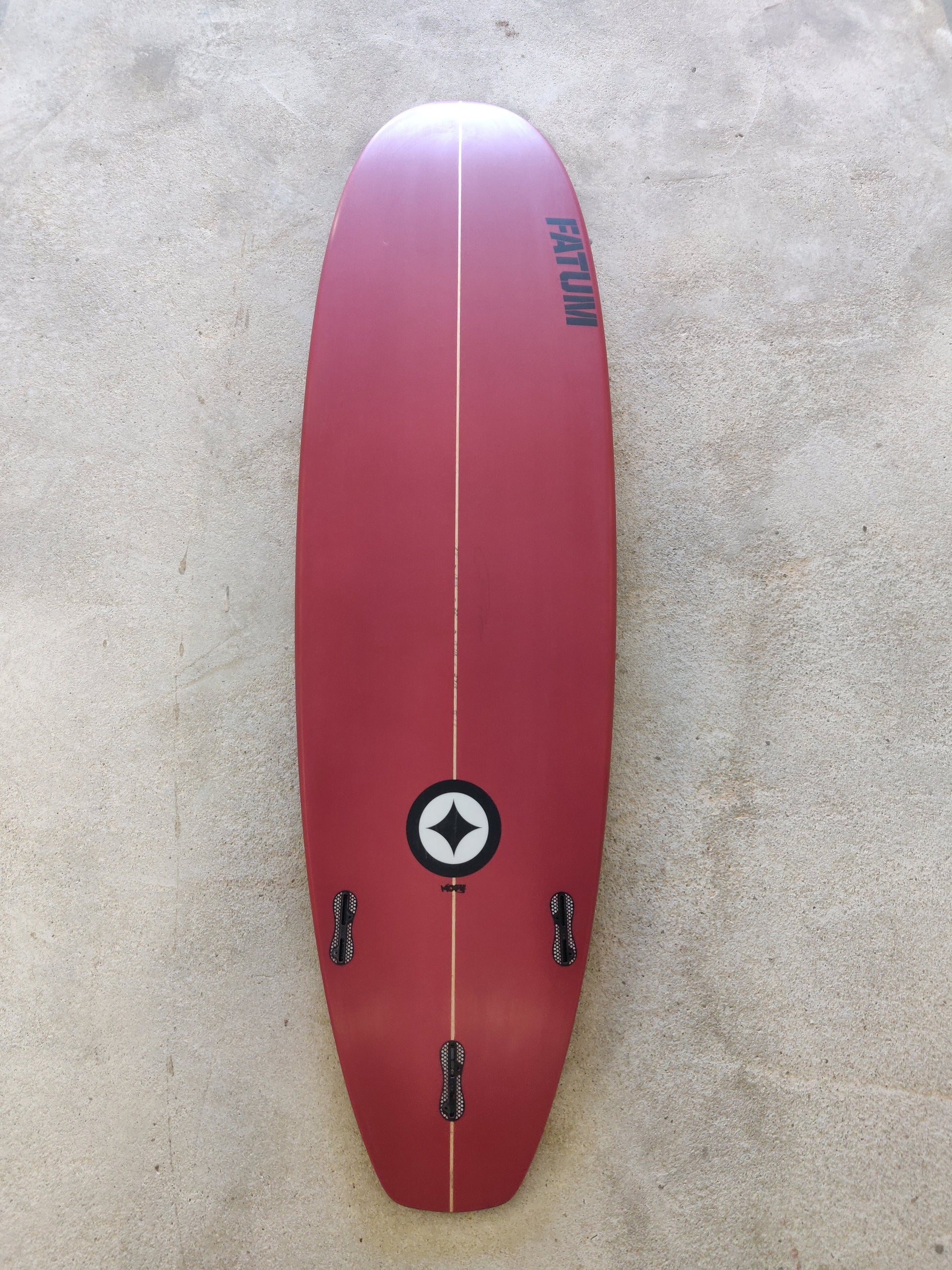 Fatum Moby 7'0" in Red underside