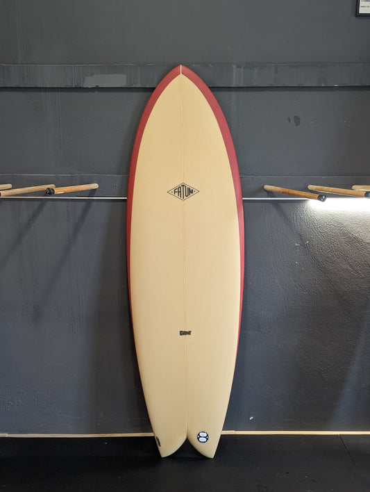 Fatum Giant Fish 5'10" Polyola with red rails