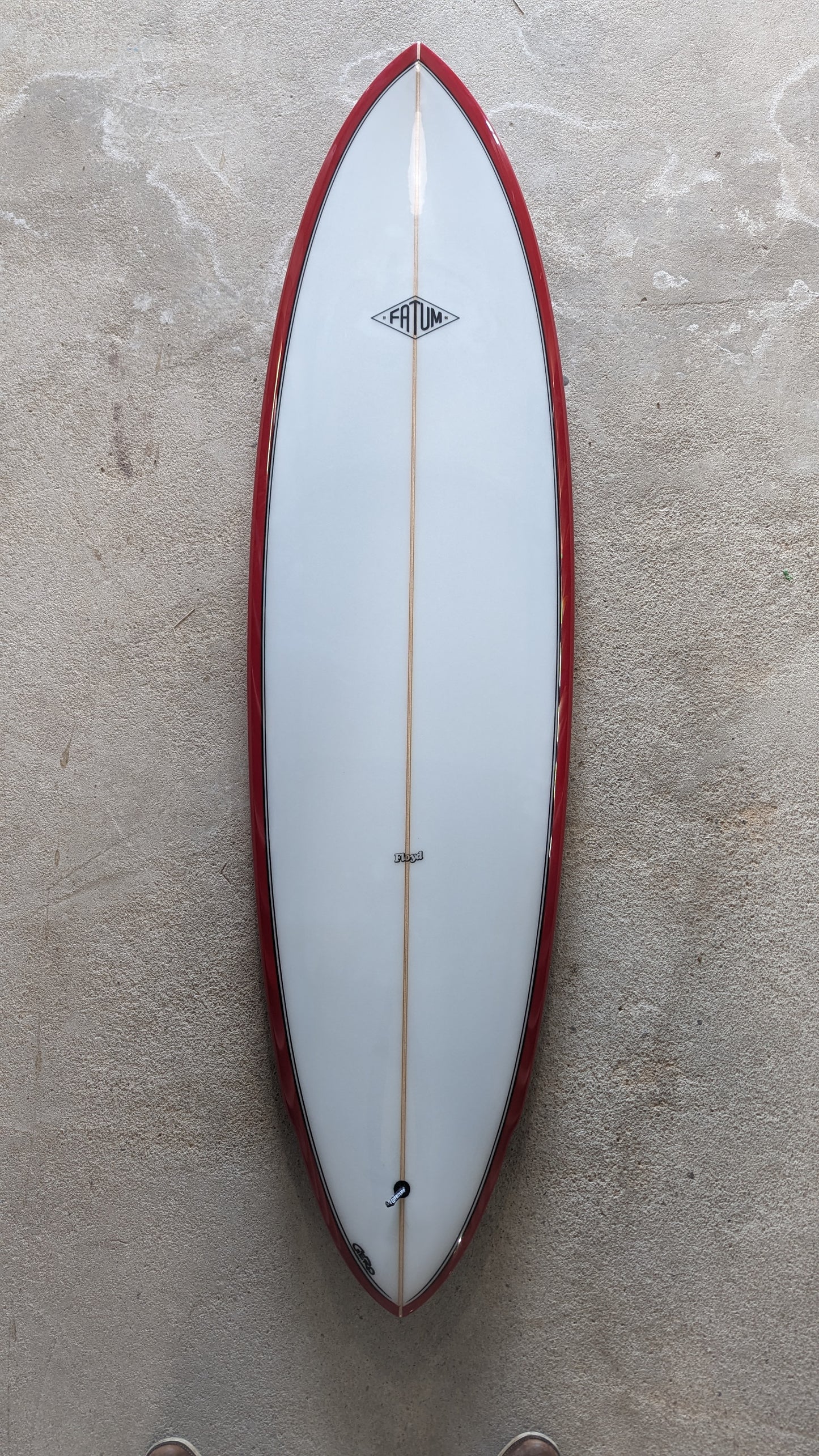 Fatum Floyd 6'8 Red Tint with Channels SIngle or Twin
