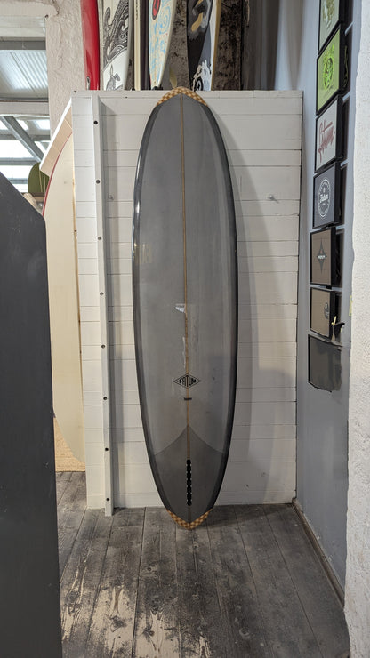 Fatum Therapy 8'0" - Grey Resin Tint with nose and tail blocks