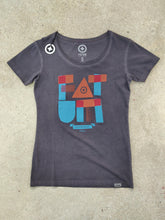 Load image into Gallery viewer, Ladies Fat Letter Tee in Grey