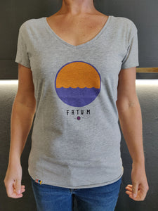 Fatum Ladies Telescope T-Shirt - Grey