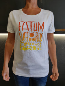 Fatum Ladies Watercolour T-shirt - White