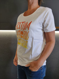 Fatum Ladies Watercolour T-shirt - White